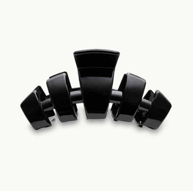 Large Jet Black Teleties Clip