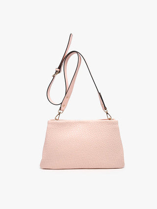 Pink Hallie Faux Crossbody