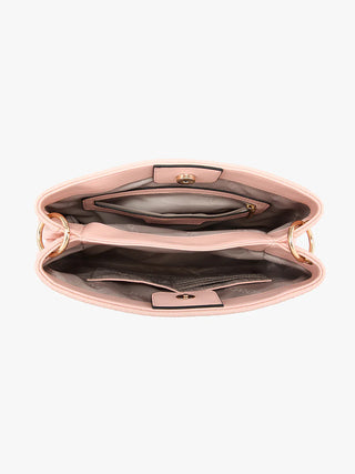 Pink Hallie Faux Crossbody