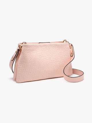Pink Hallie Faux Crossbody