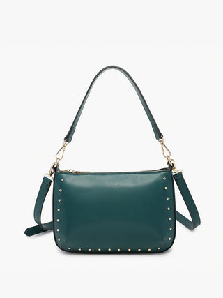 Peacock Carmen Studded Crossbody