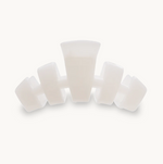 Medium White Teleties Clip