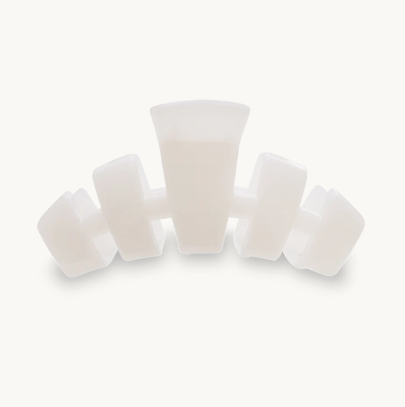 Medium White Teleties Clip