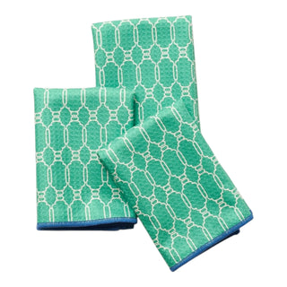 Pink Mahjong Reversible Mini Towels