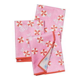 Sara Fitz Peppermint Candy Reversible Mini Towels