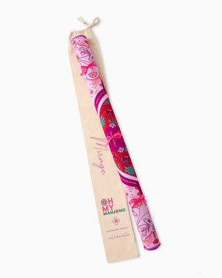 Decorative mahjong set with colorful packaging on a white background