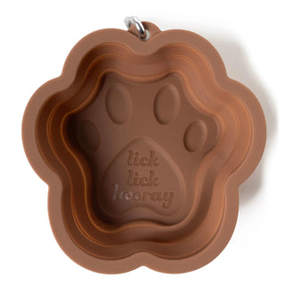 Collapsible Doggie Dish Brown
