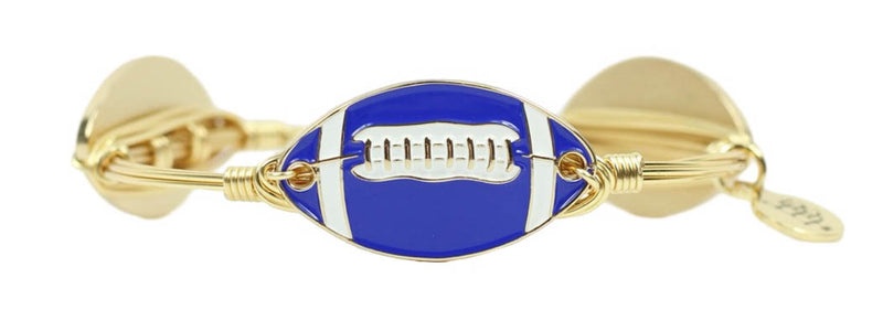 Bourbon & Boweties Blue Football Bangle