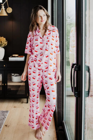 Cherry Bow Repeat Pajama Pants
