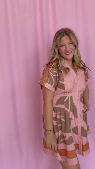 girl wearing a pink dress