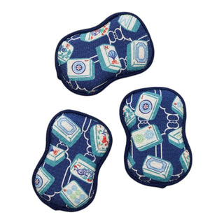 Navy Mahjong Reusable Sponges