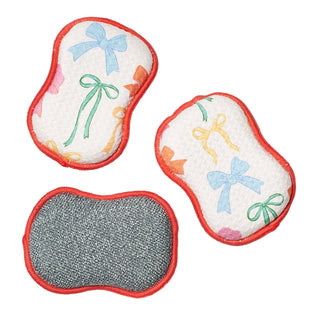 Coral Mable Tan Ribbons Reusable Sponges