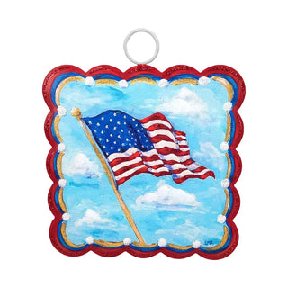 Scallop Waving Flag Gallery Decor