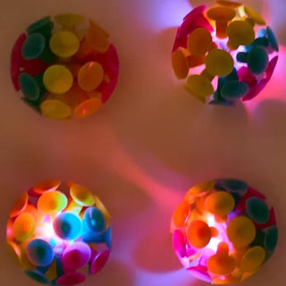 Rainbow Light Up Suction Ball