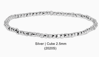 Silver beaded bracelet 