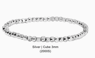 Silver beaded bracelet 