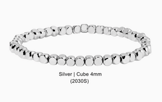 Silver beaded bracelet 