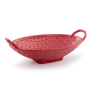 Red Melamine Bread Basket