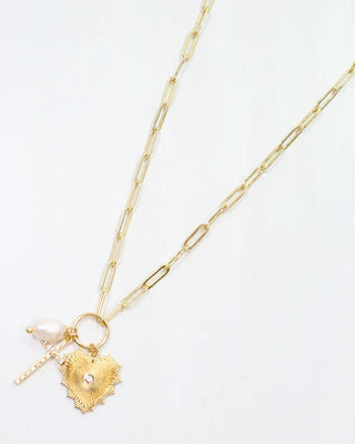 Culbreth Charm Necklace Gold