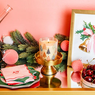 Sweet Grace Pink Tree Candle #067