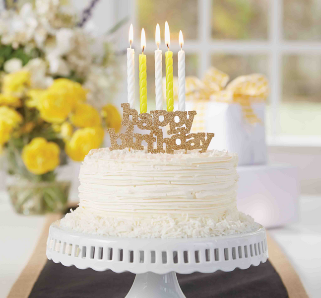 Happy Birthday Candle Holder