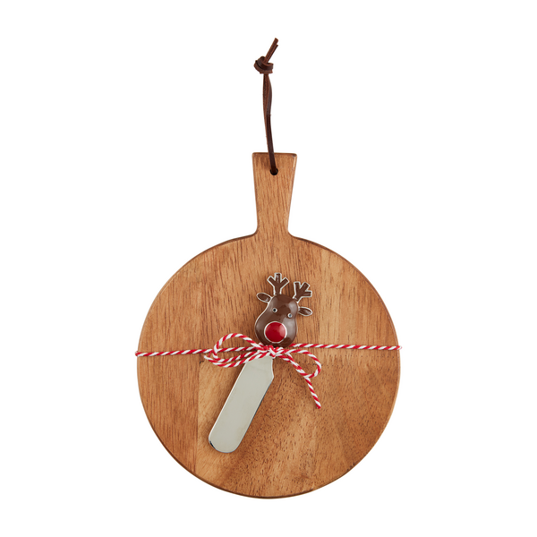 Round Mini Xmas Wood Board