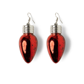 DOORBUSTER  Red Light Up Bulb Earring