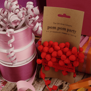 POM-POM PARTY RED RBN