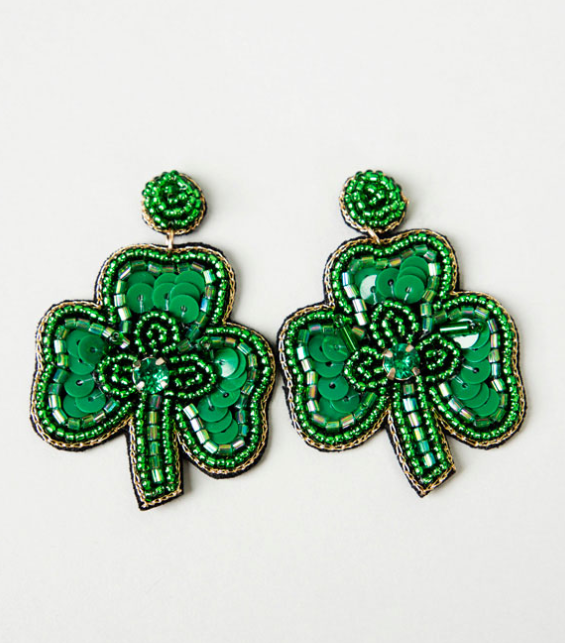 3 Leaf Clover Earrings