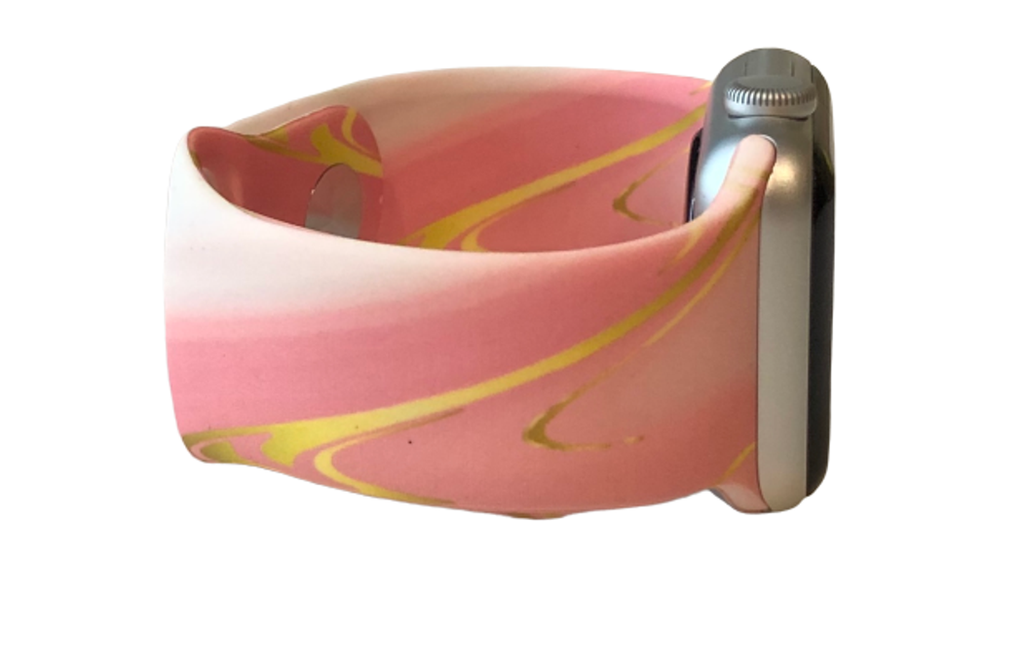 Pink Marble Watch Band