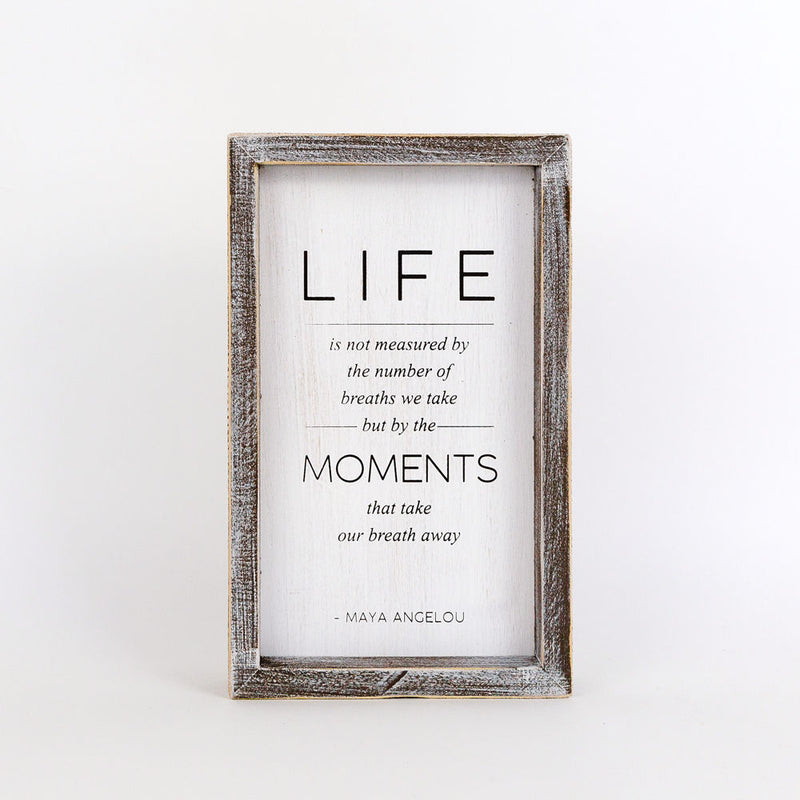 Life Moments Double Sided Sign
