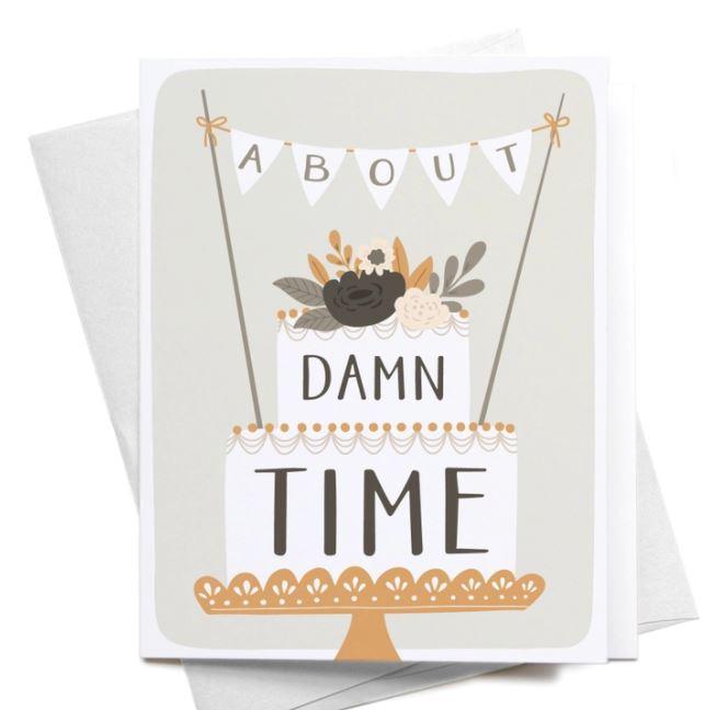 About Time Wedding Card