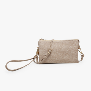 Almond Riley Wristlet Crossbody