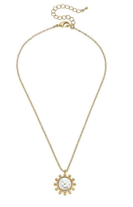 Amelie Coin Pearl Necklace