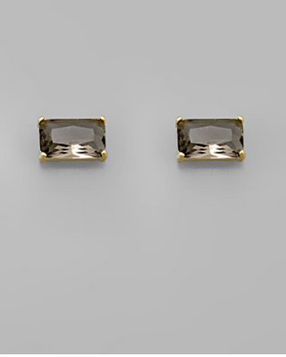 Amy Stud Earrings Black