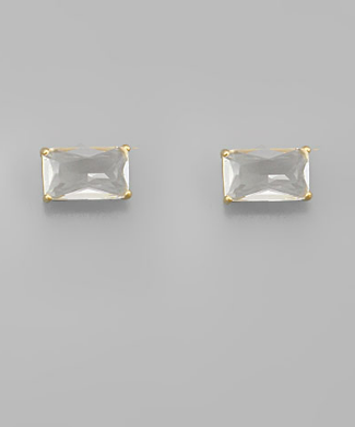 Amy Stud Earrings Clear