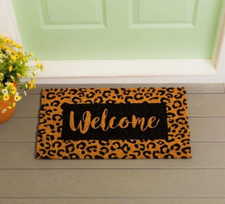 Animal Print Welcome Coir Mat