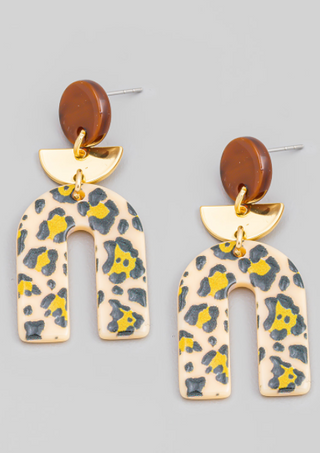 Arch Leopard Earring
