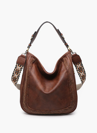 Aris Whipstich Crossbody Rust/Brown