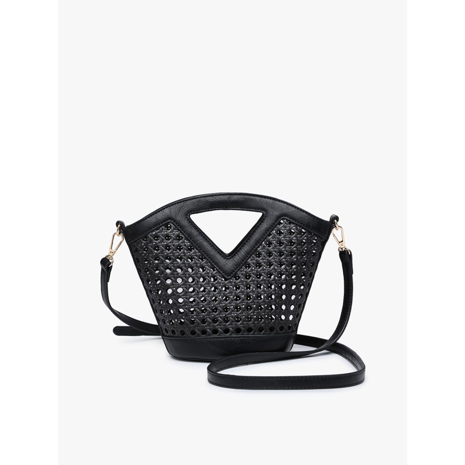 Ashlyn Black Rattan Purse Darling State of Mind