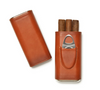 Ashton Leather 3-Cigar Case w/