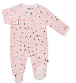 Baa Baby Pink Magnetic Footie