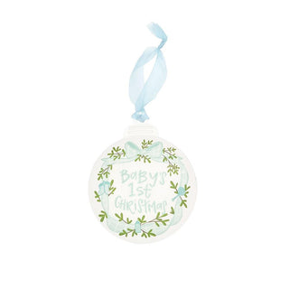 Baby 1st Xmas Blue Ornament