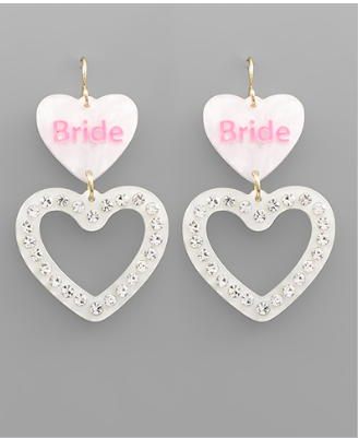 Barbie Bride Earrings White