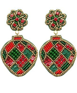 Beaded Ornament Earrings