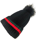 Beatrix Stripe Beanie Red