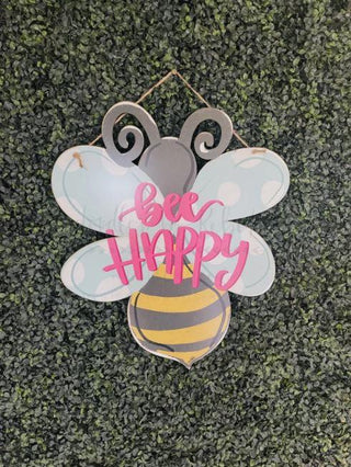 Bee Happy Door Hanger