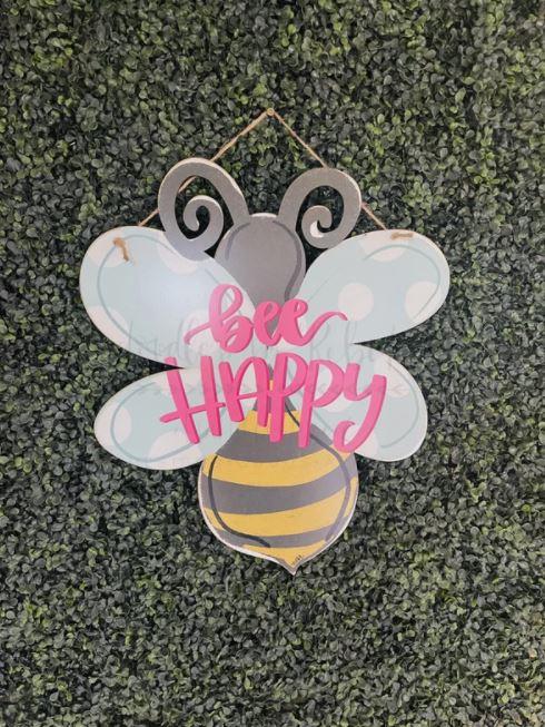 Bee Happy Door Hanger