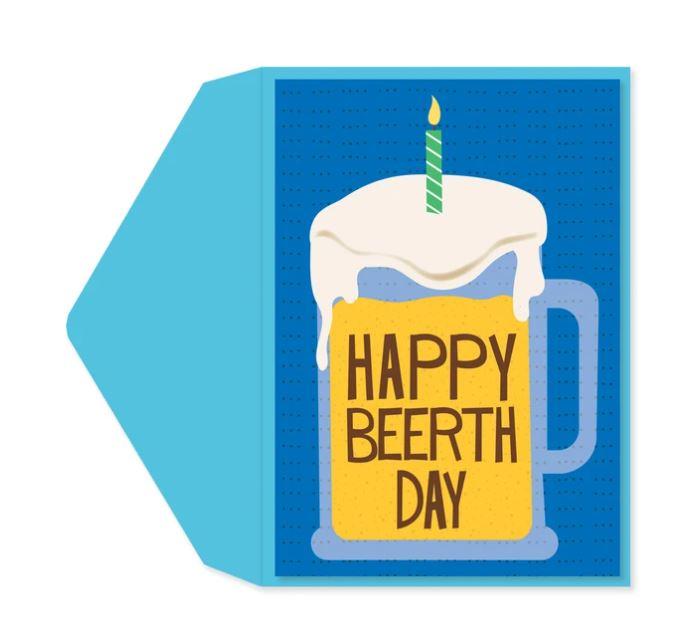 Beerthday Birthday Card