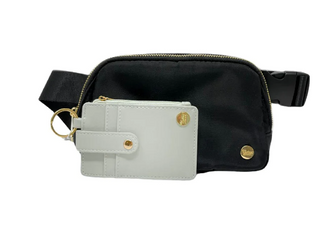 Belt Bag and Wallet Set Black